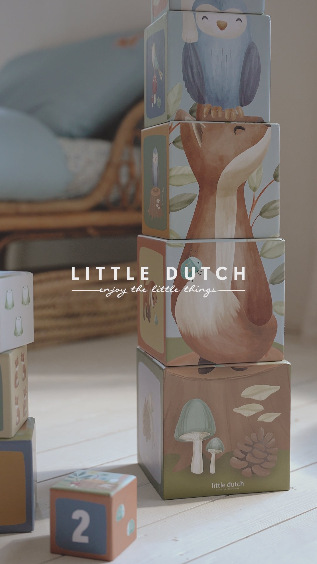 Little Dutch Stacking Blocks – Forest Friends