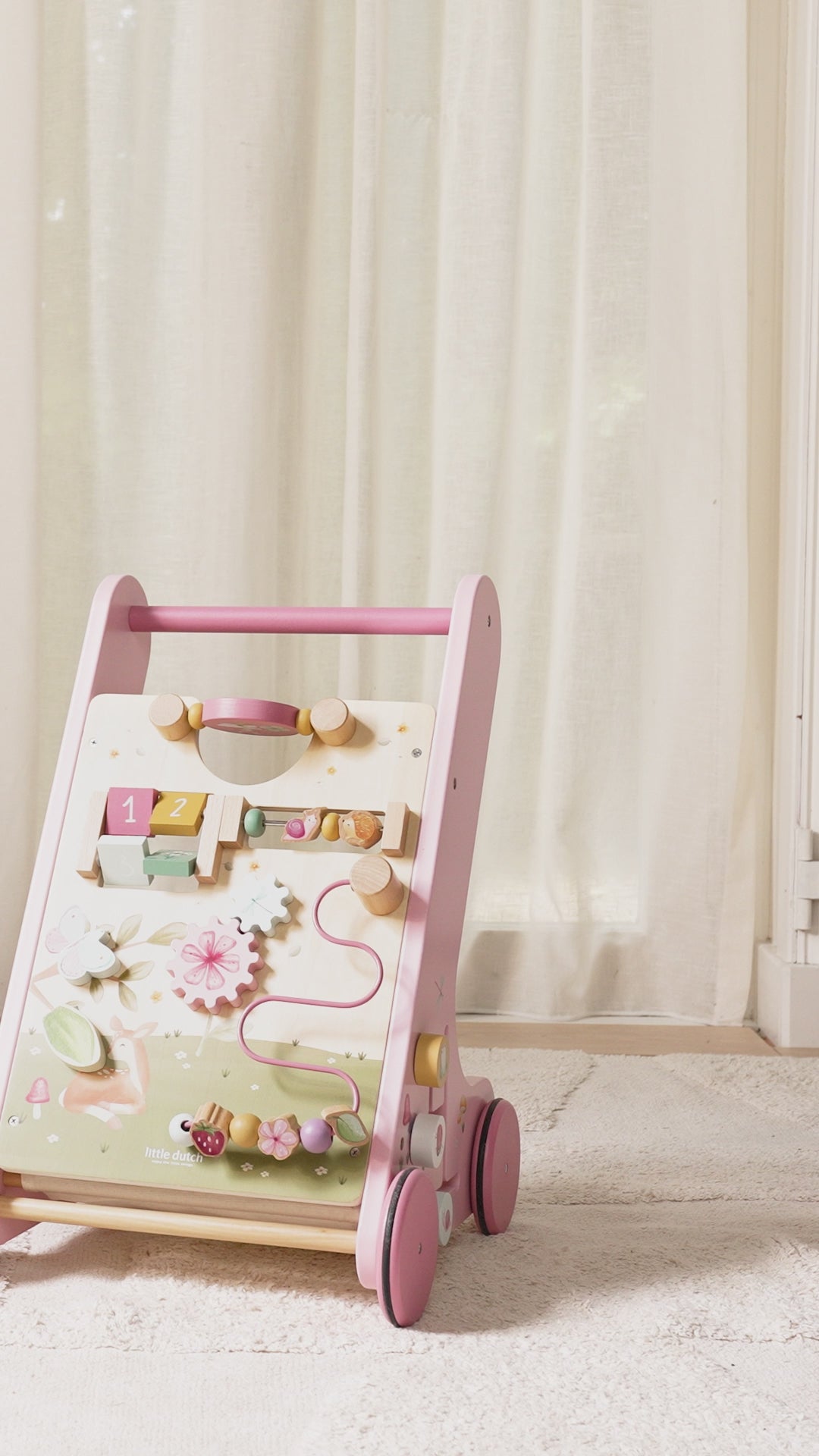 Little Dutch Multi-Activity Baby Walker – Fairy Garden