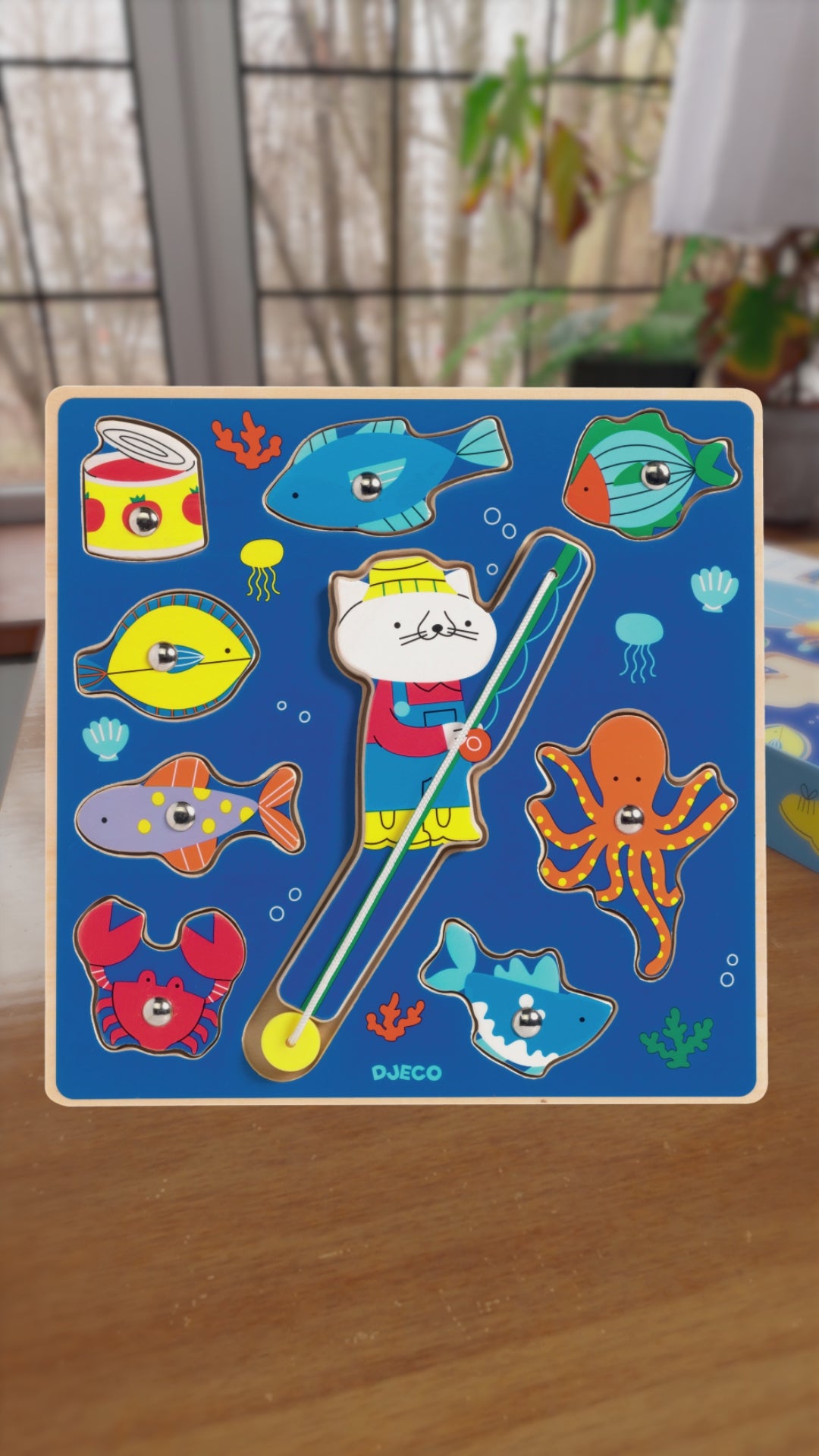 Djeco Puzz & Fish Wooden Puzzle – Colour