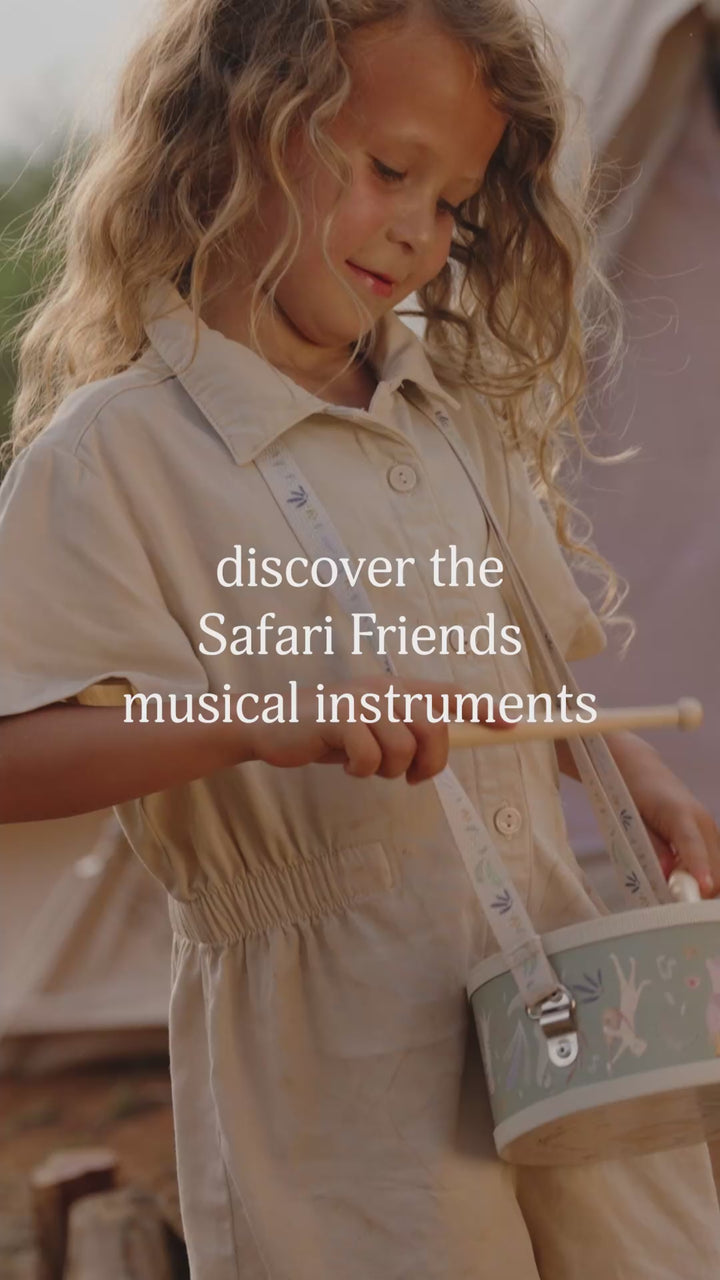 Little Dutch Safari Friends Music Drum – Green