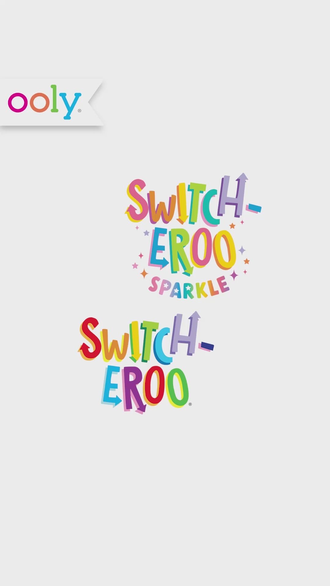 OOLY Switch-Eroo Sparkle Glittery Colour Changing Markers (Set of 12)