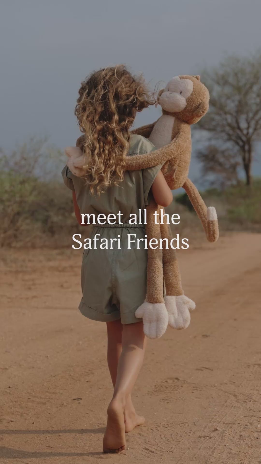 Little Dutch Dangly Cuddle Safari Friends – Extra Large Monkey