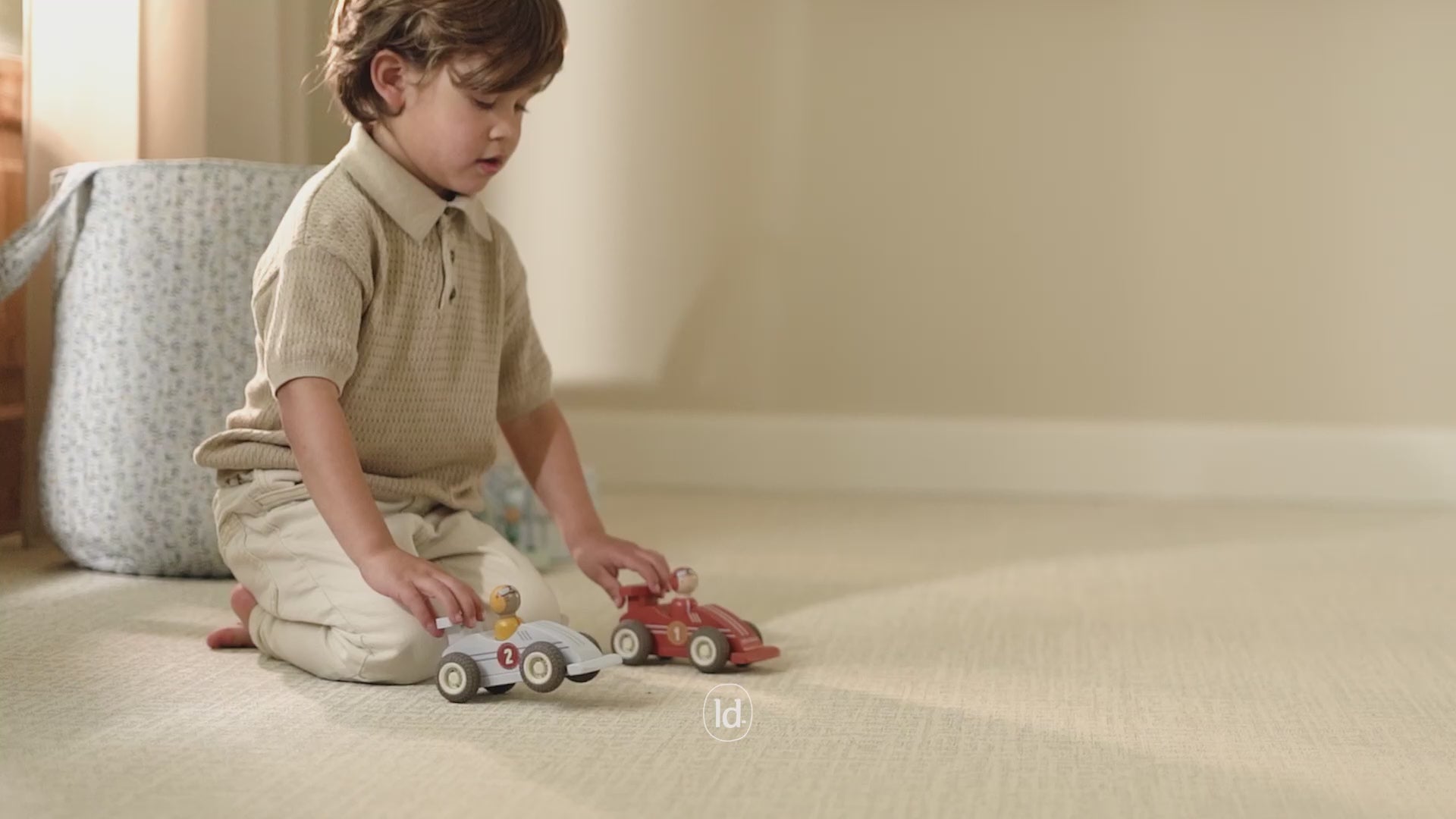 Little Dutch Wooden Pullback Race Cars