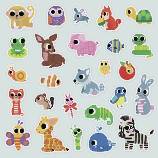 Djeco Big Stickers For Toddlers – Baby Animals