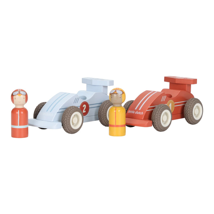 Little Dutch Wooden Pullback Race Cars