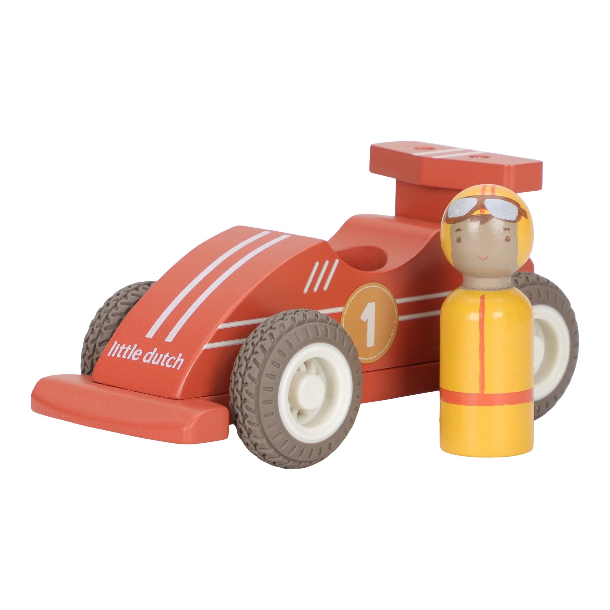Little Dutch Wooden Pullback Race Cars