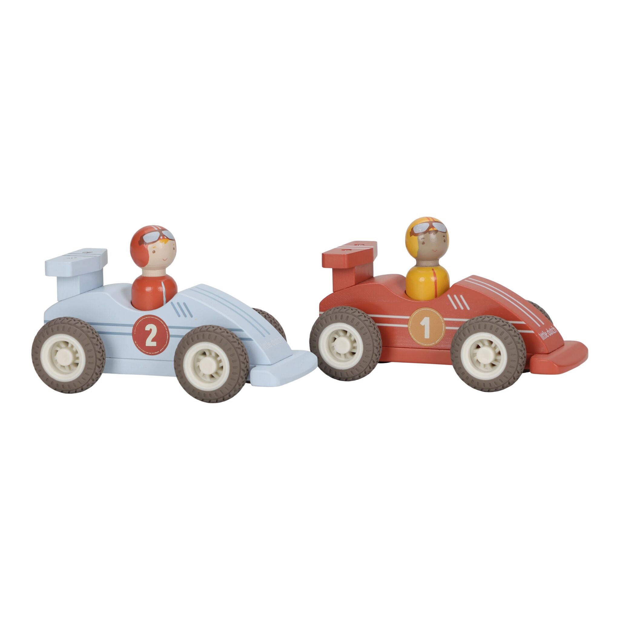 Little Dutch Wooden Pullback Race Cars