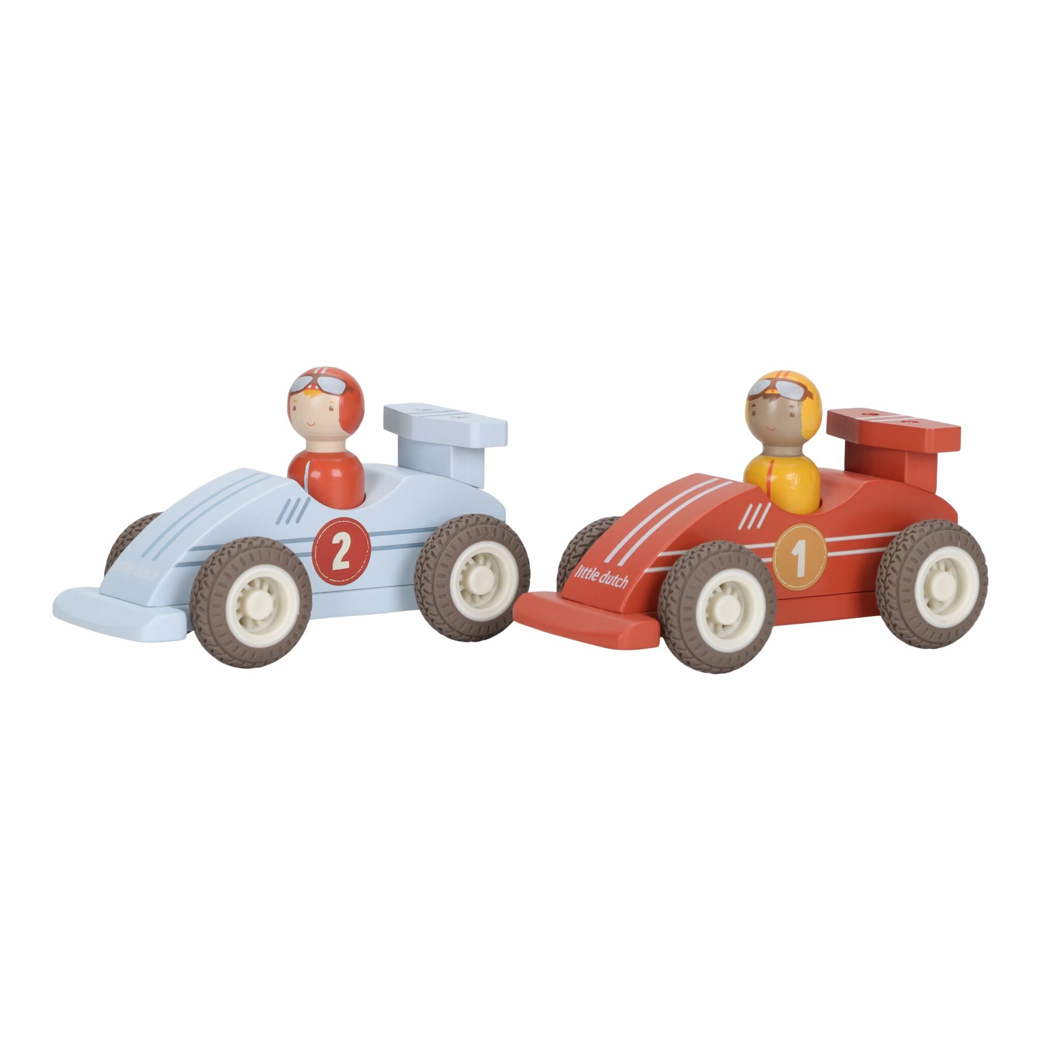 Little Dutch Wooden Pullback Race Cars
