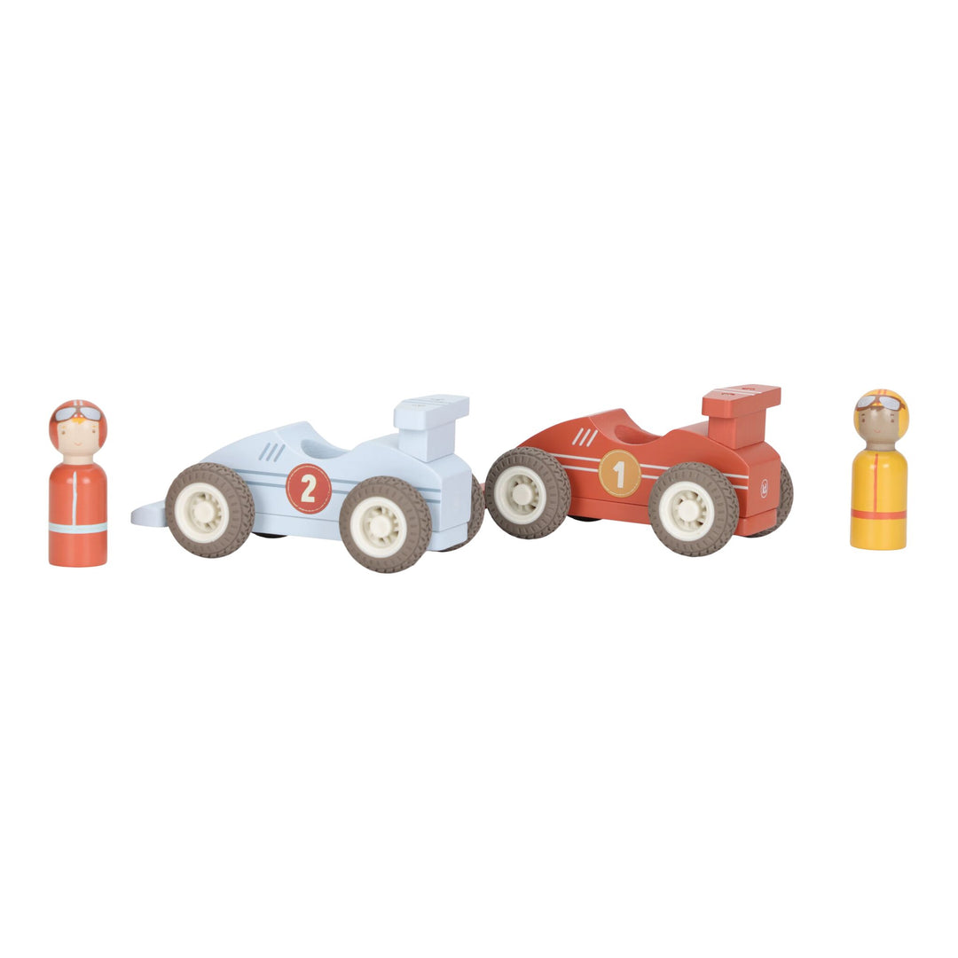 Little Dutch Wooden Pullback Race Cars