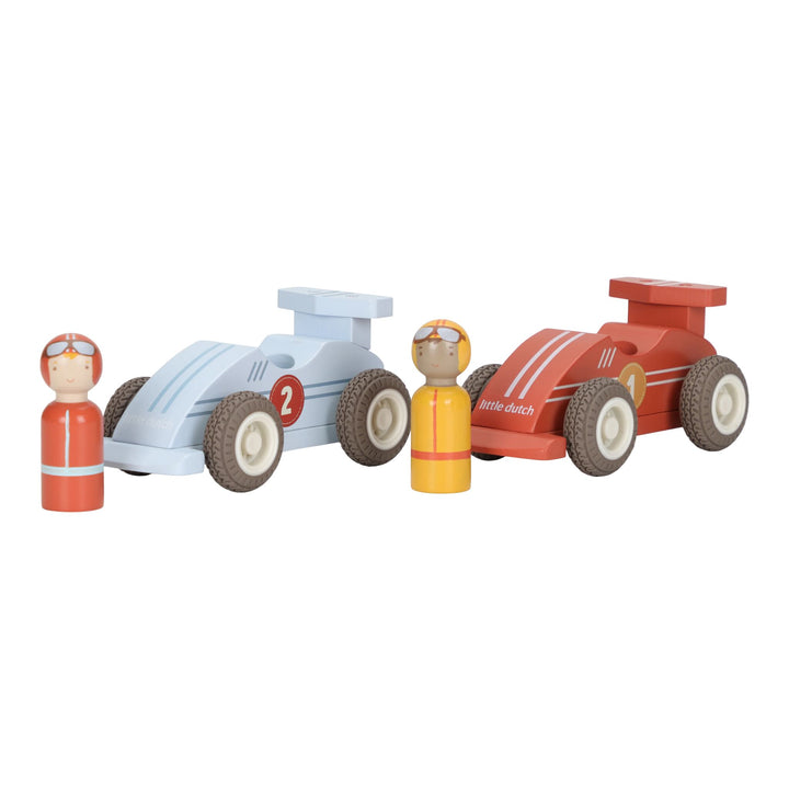 Little Dutch Wooden Pullback Race Cars