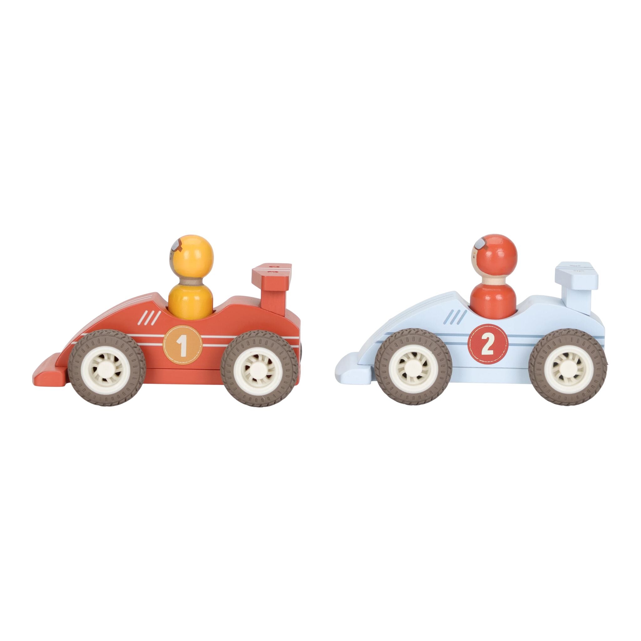 Little Dutch Wooden Pullback Race Cars