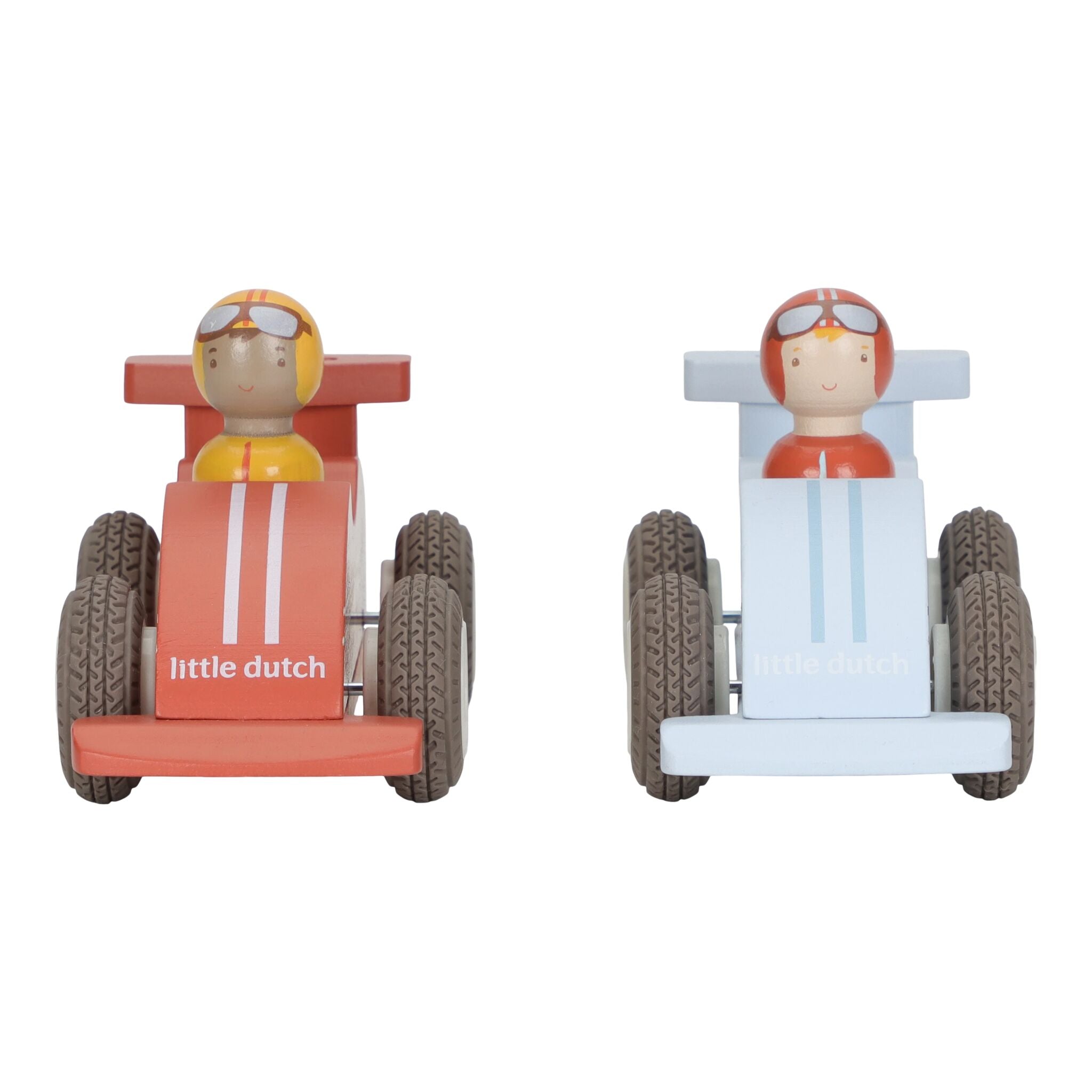 Little Dutch Wooden Pullback Race Cars