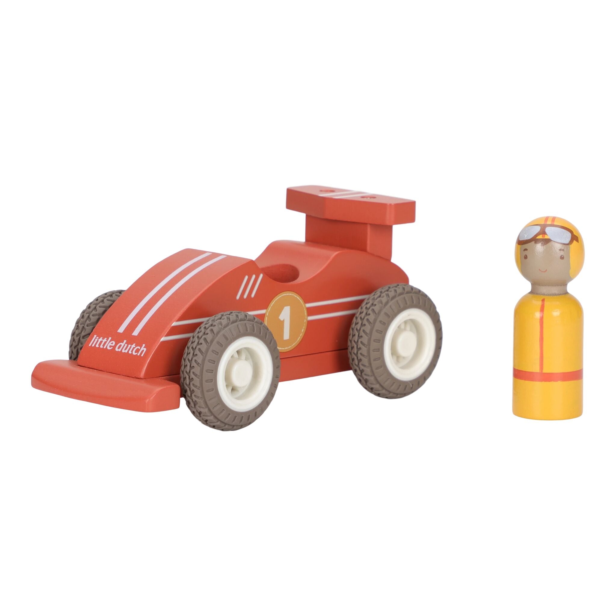 Little Dutch Wooden Pullback Race Cars