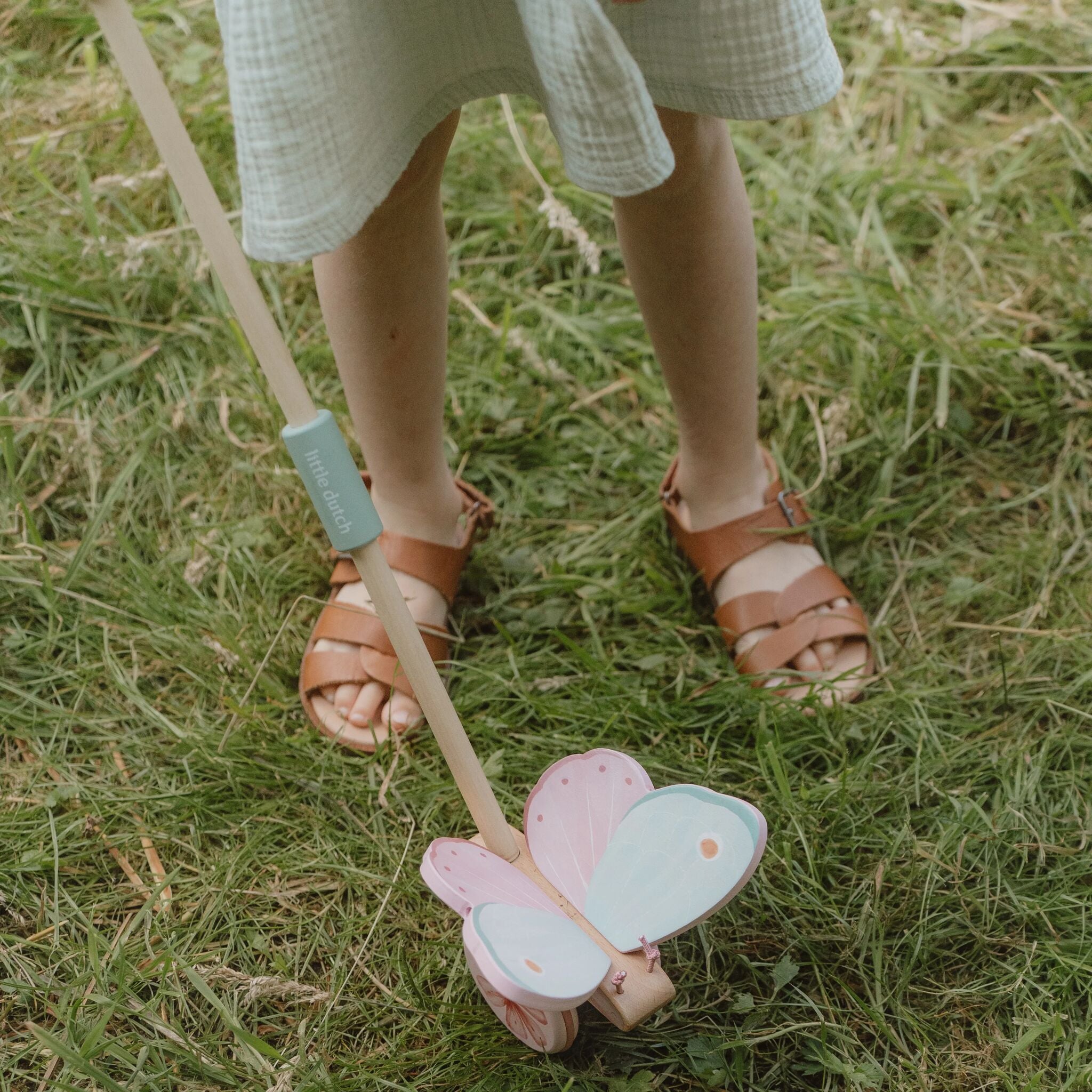 Little Dutch Push Along Butterfly Rattle – Fairy Garden