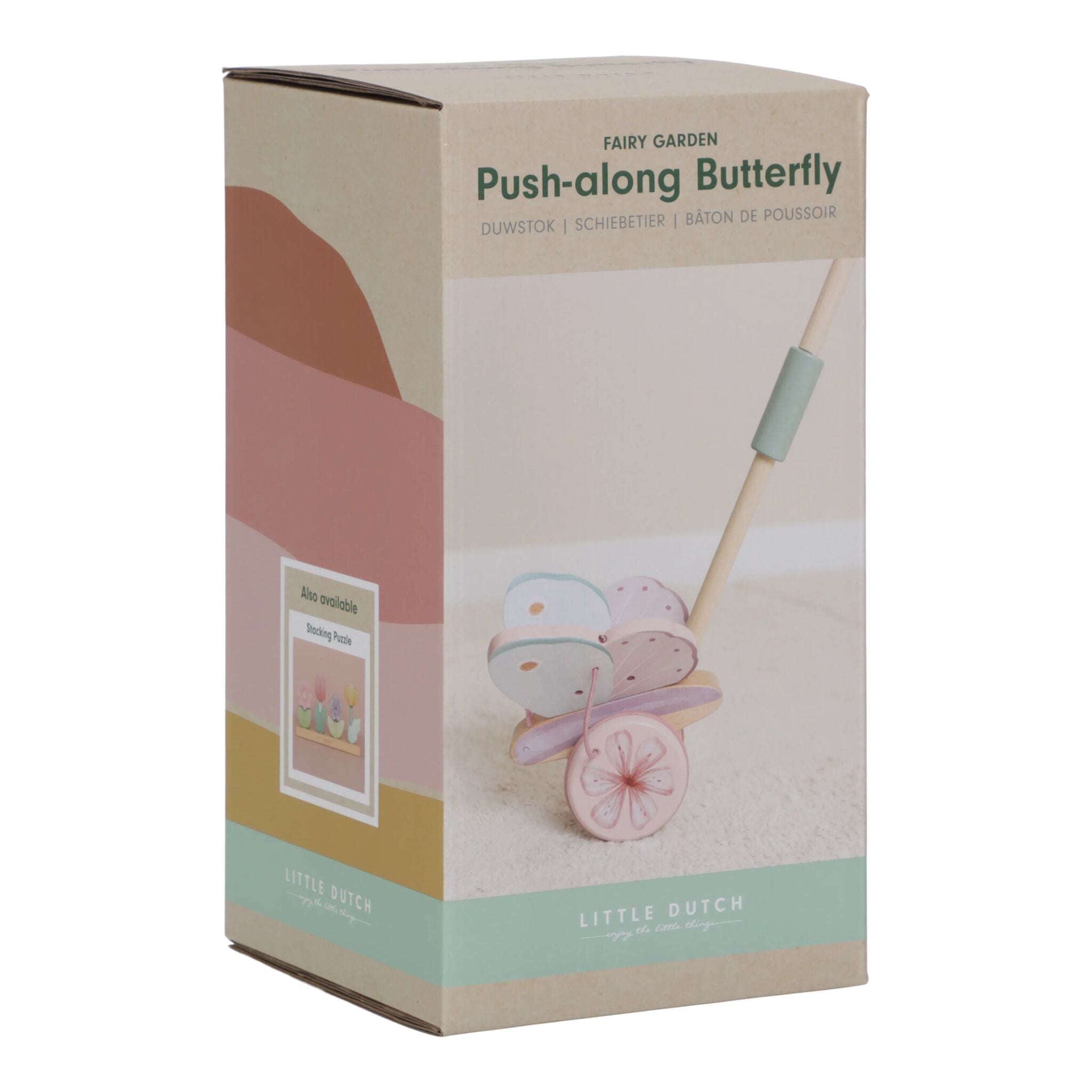 Little Dutch Push Along Butterfly Rattle – Fairy Garden