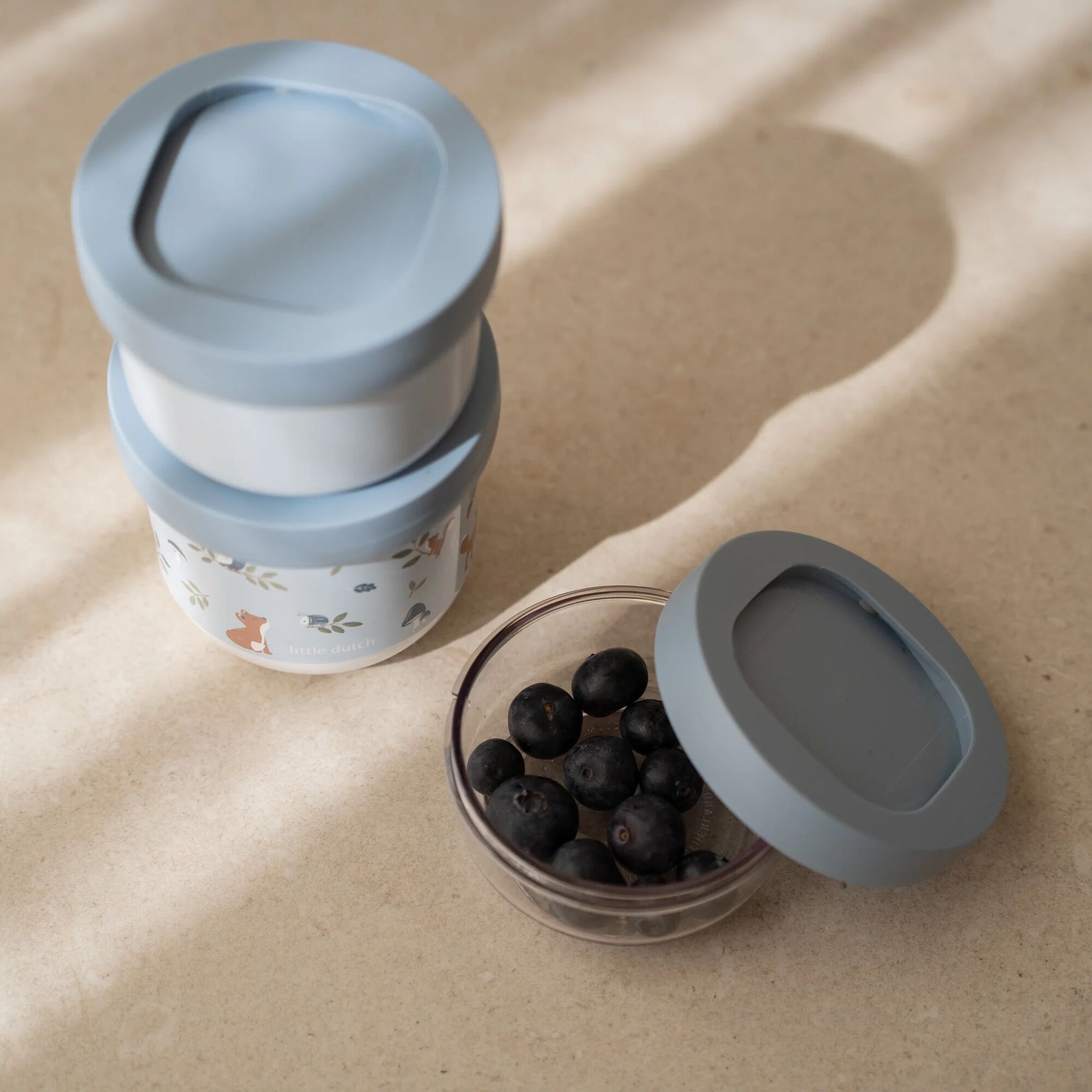 Little Dutch Mepal Snack Box Stack – Forest Friends (3 piece)