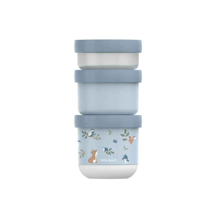 Little Dutch Mepal Snack Box Stack – Forest Friends (3 piece)