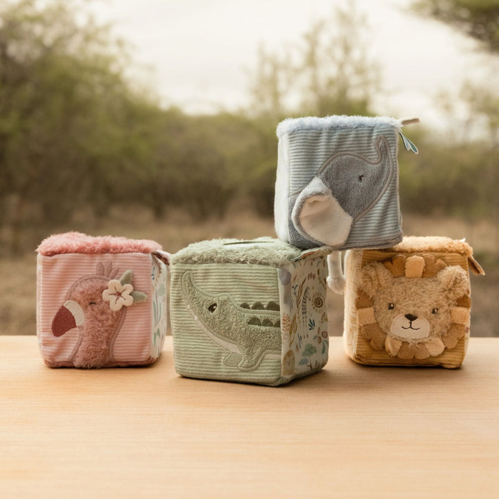Little Dutch Soft Blocks – Safari Friends (Set of 4)