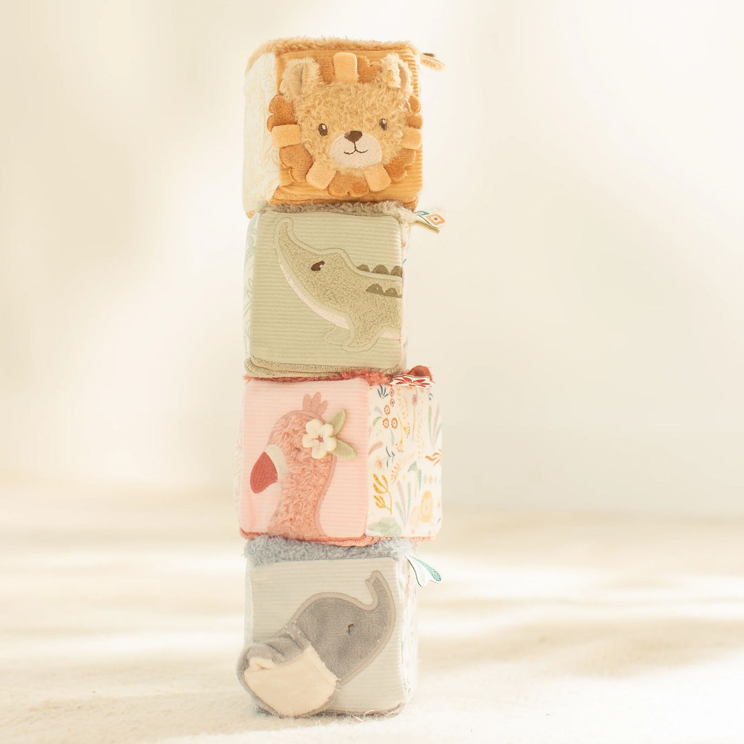 Little Dutch Soft Blocks – Safari Friends (Set of 4)