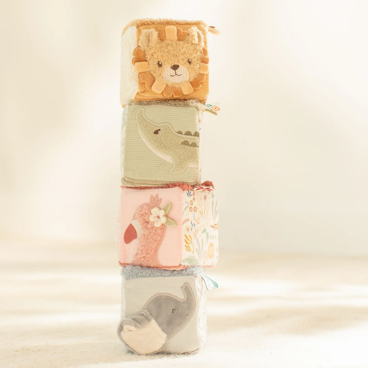Little Dutch Soft Blocks – Safari Friends (Set of 4)
