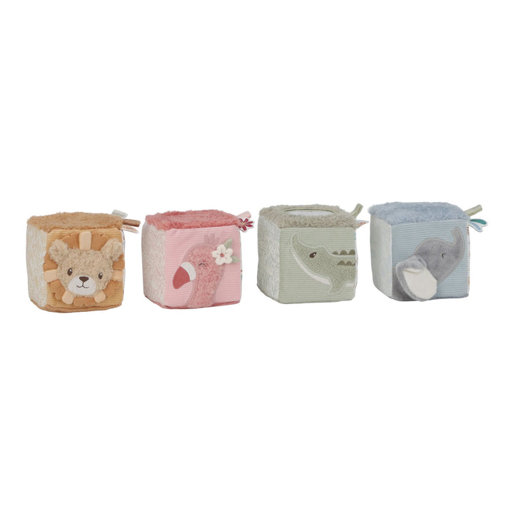 Little Dutch Soft Blocks – Safari Friends (Set of 4)