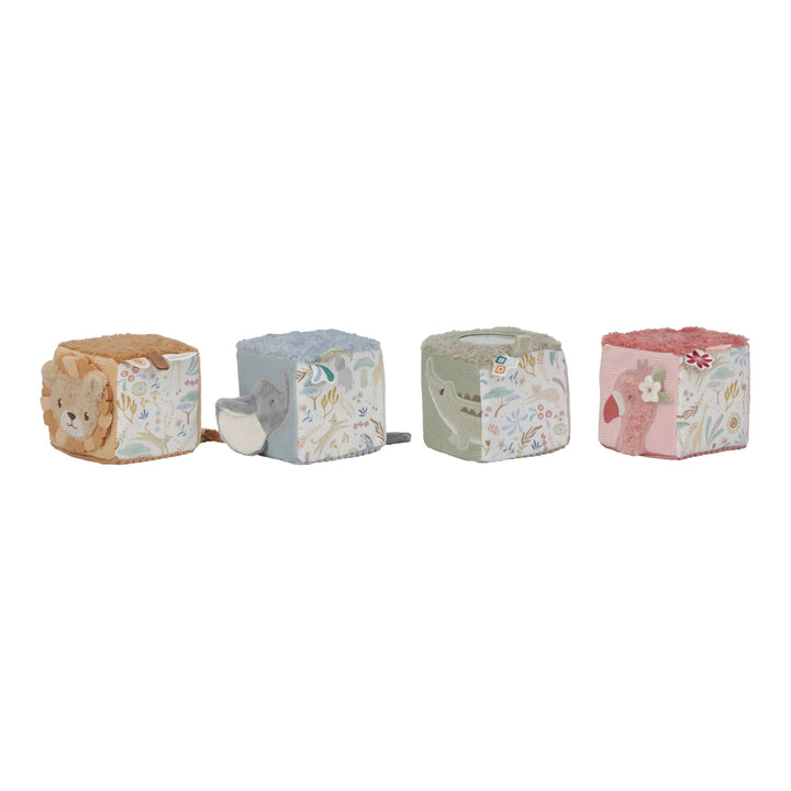 Little Dutch Soft Blocks – Safari Friends (Set of 4)