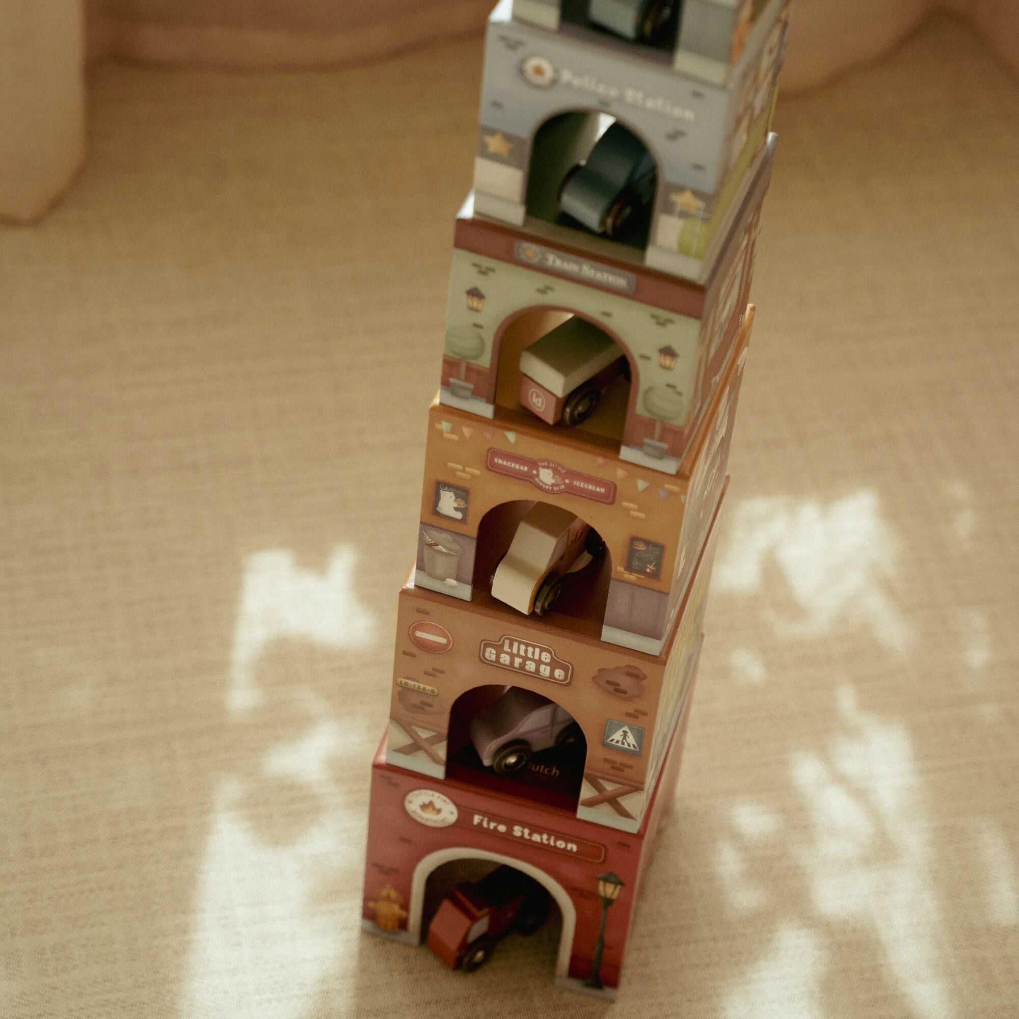 Little Dutch Stacking Blocks with Cars