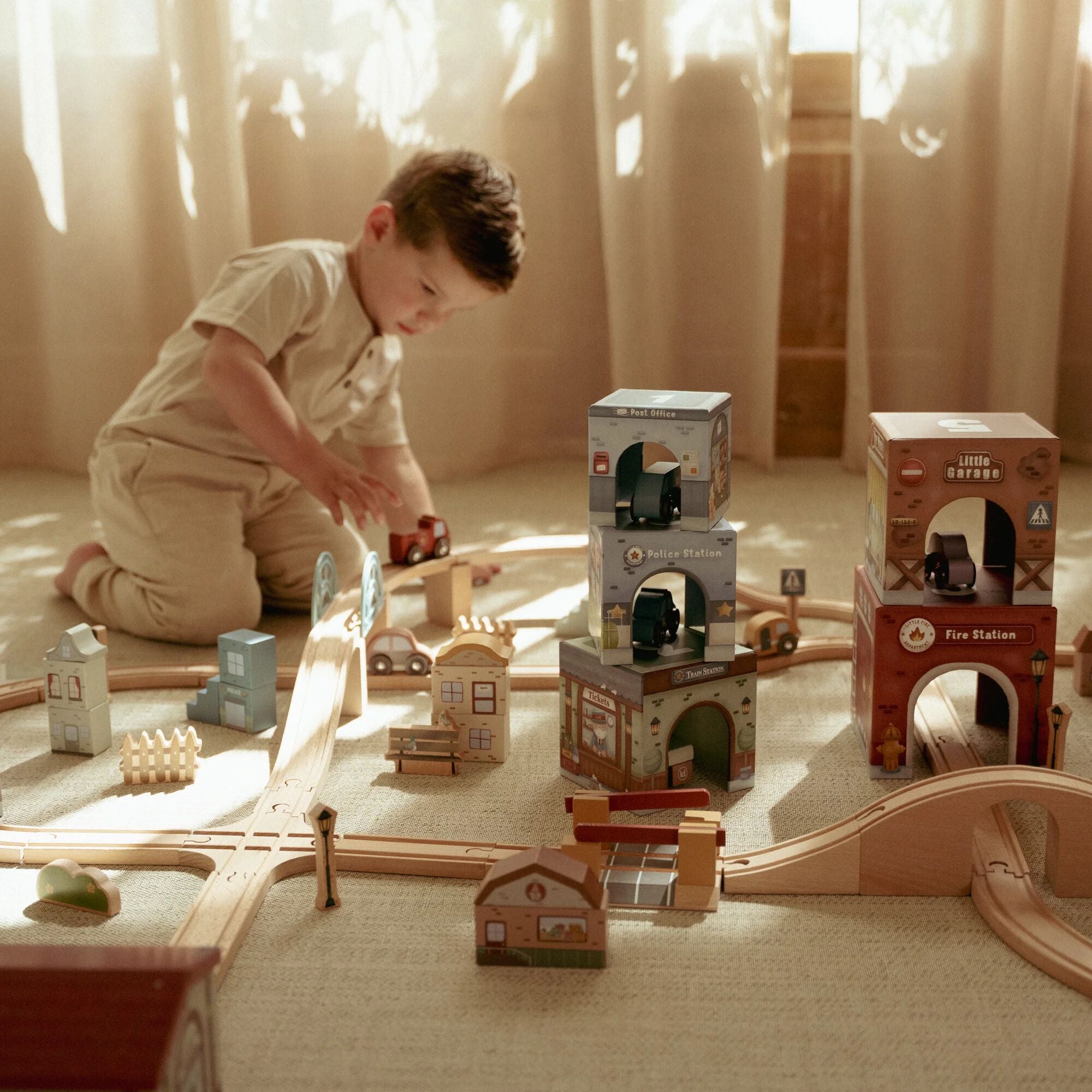 Little Dutch Stacking Blocks with Cars