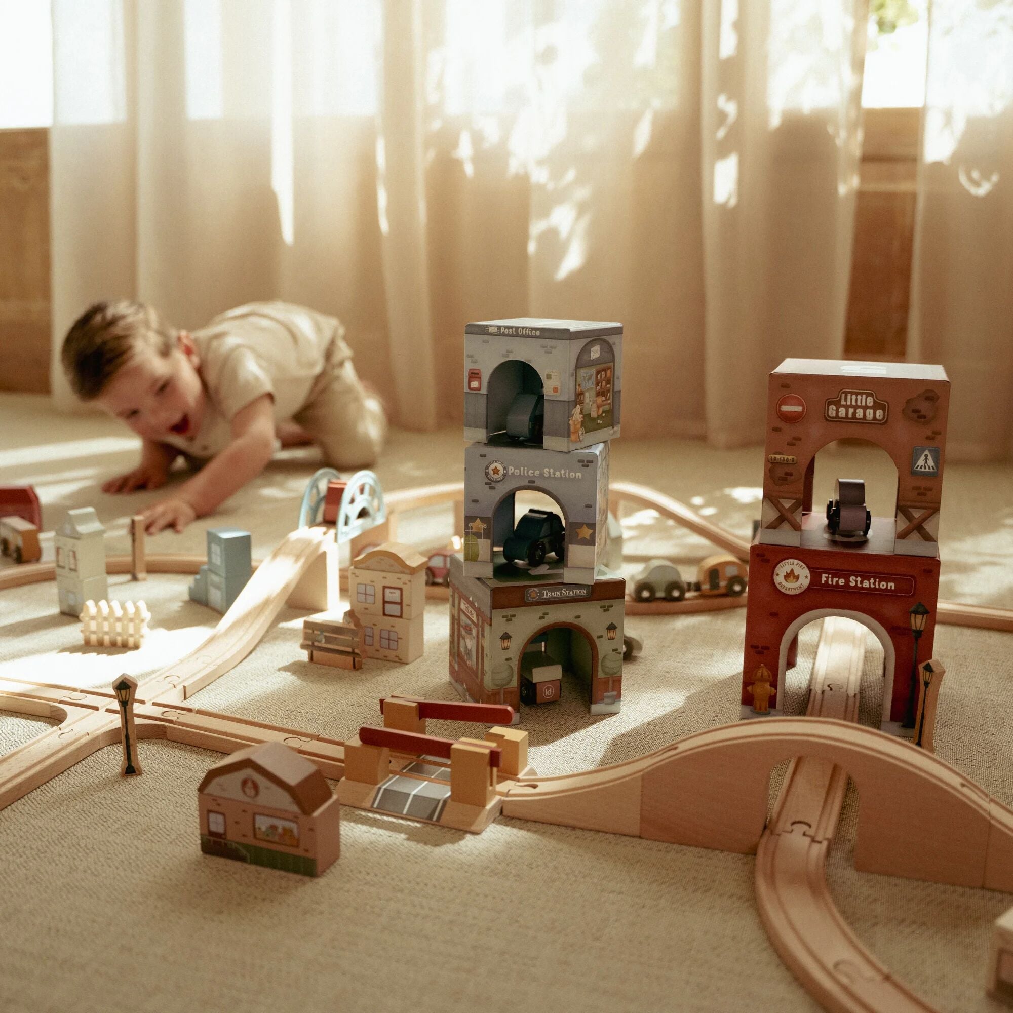 Little Dutch Stacking Blocks with Cars