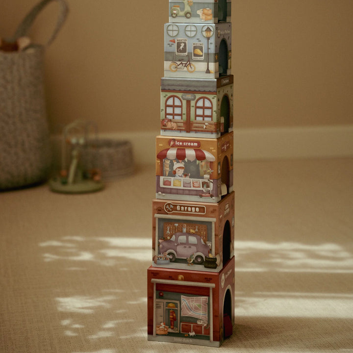 Little Dutch Stacking Blocks with Cars