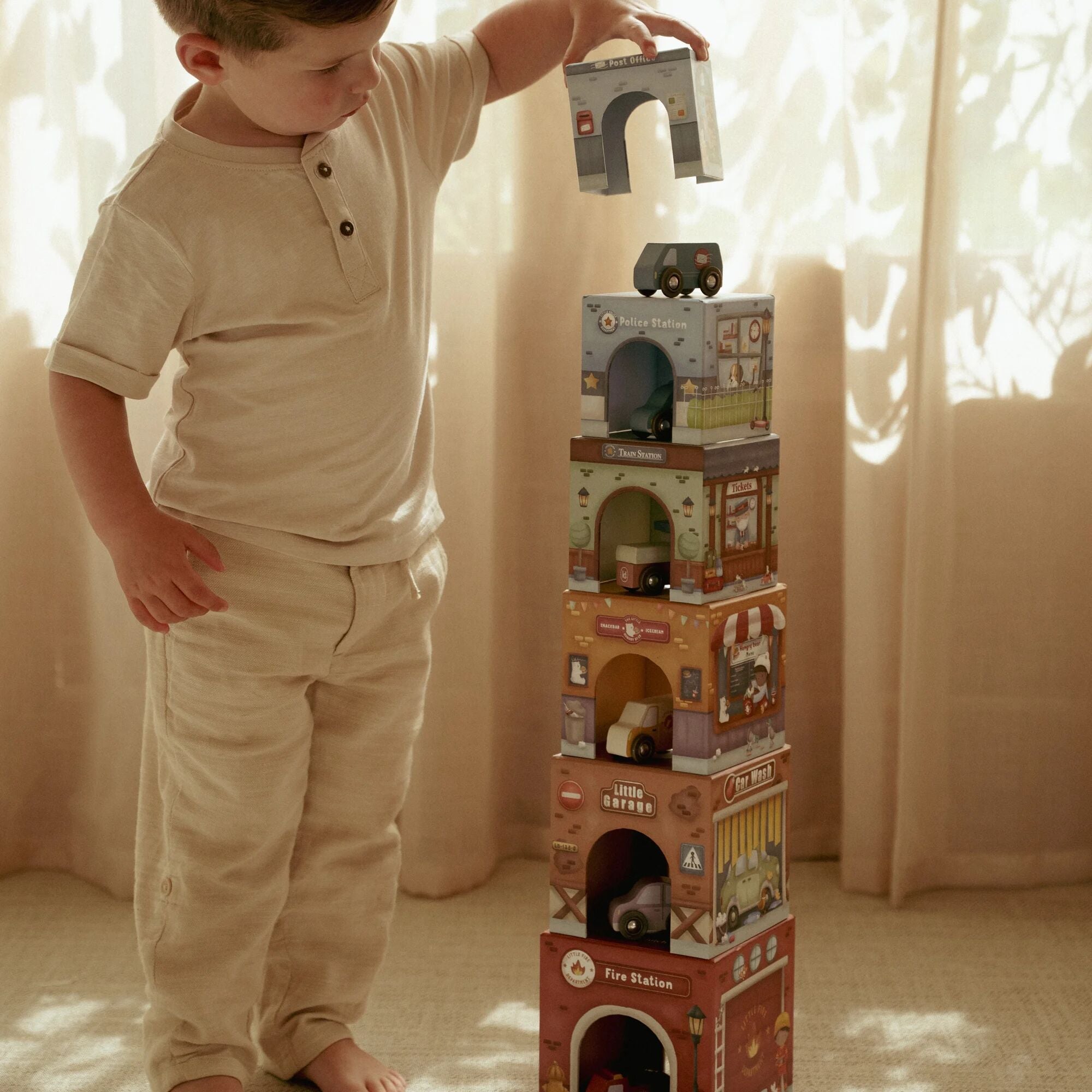 Little Dutch Stacking Blocks with Cars