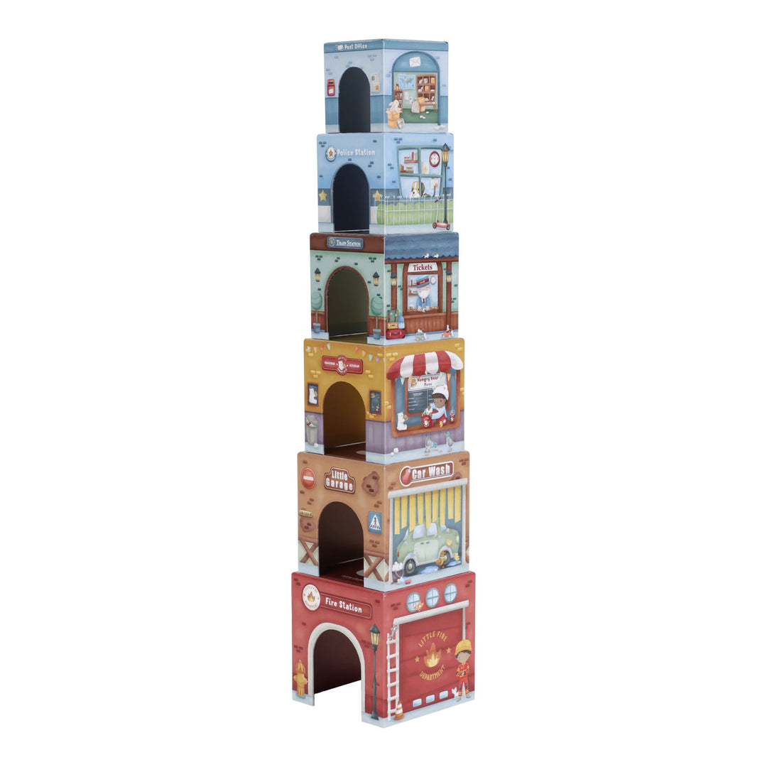 Little Dutch Stacking Blocks with Cars