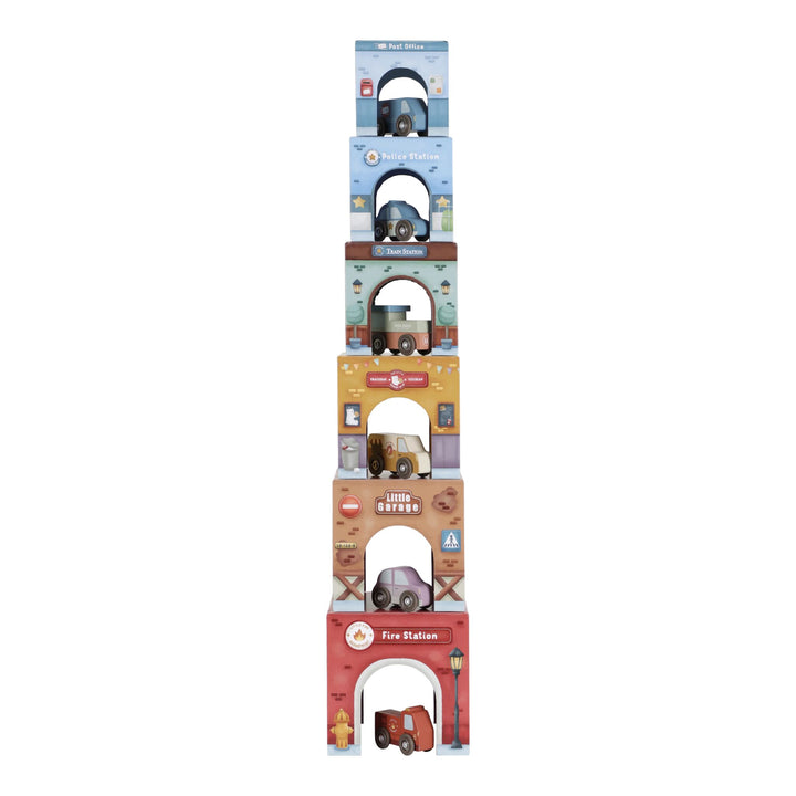Little Dutch Stacking Blocks with Cars