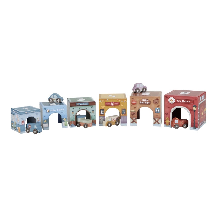 Little Dutch Stacking Blocks with Cars