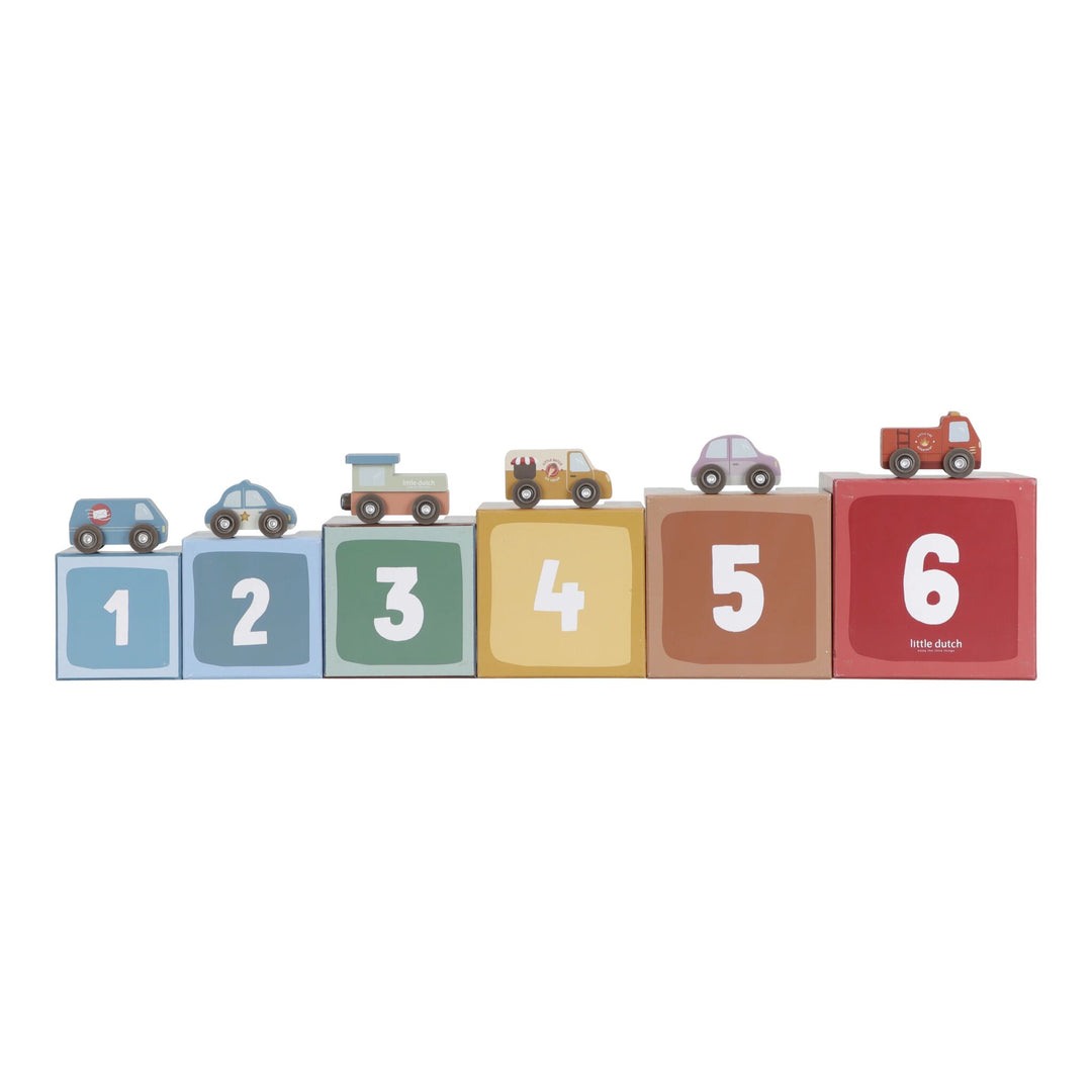 Little Dutch Stacking Blocks with Cars