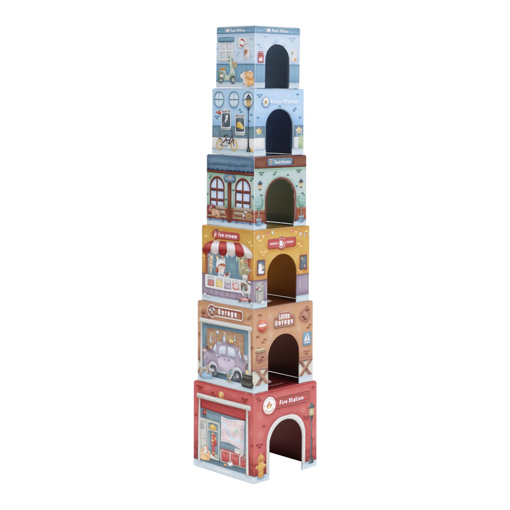 Little Dutch Stacking Blocks with Cars