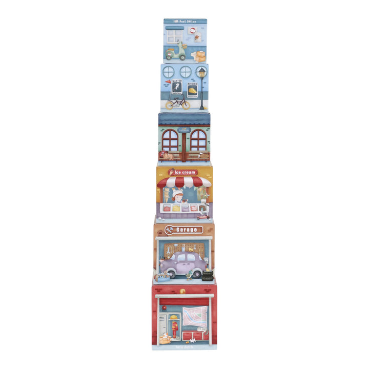 Little Dutch Stacking Blocks with Cars