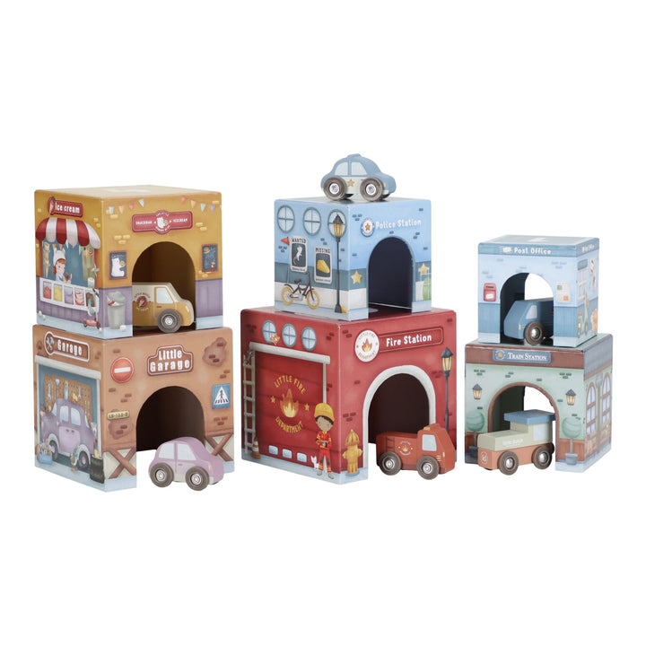 Little Dutch Stacking Blocks with Cars