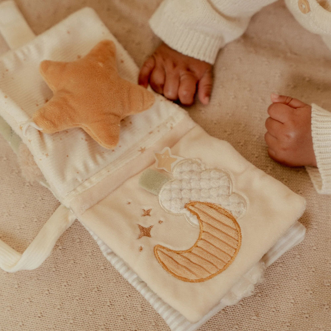 Little Dutch Soft Stroller Activity Book – Newborn Naturals