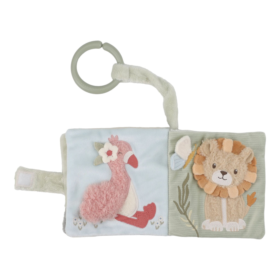 Little Dutch Soft Stroller Activity Book – Safari Friends