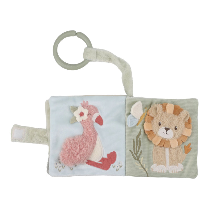 Little Dutch Soft Stroller Activity Book – Safari Friends
