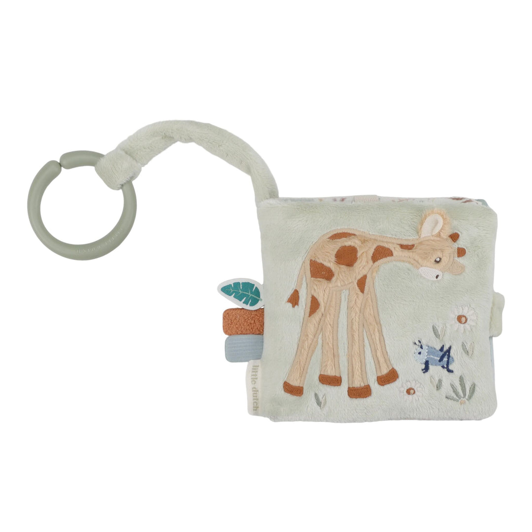 Little Dutch Soft Stroller Activity Book – Safari Friends