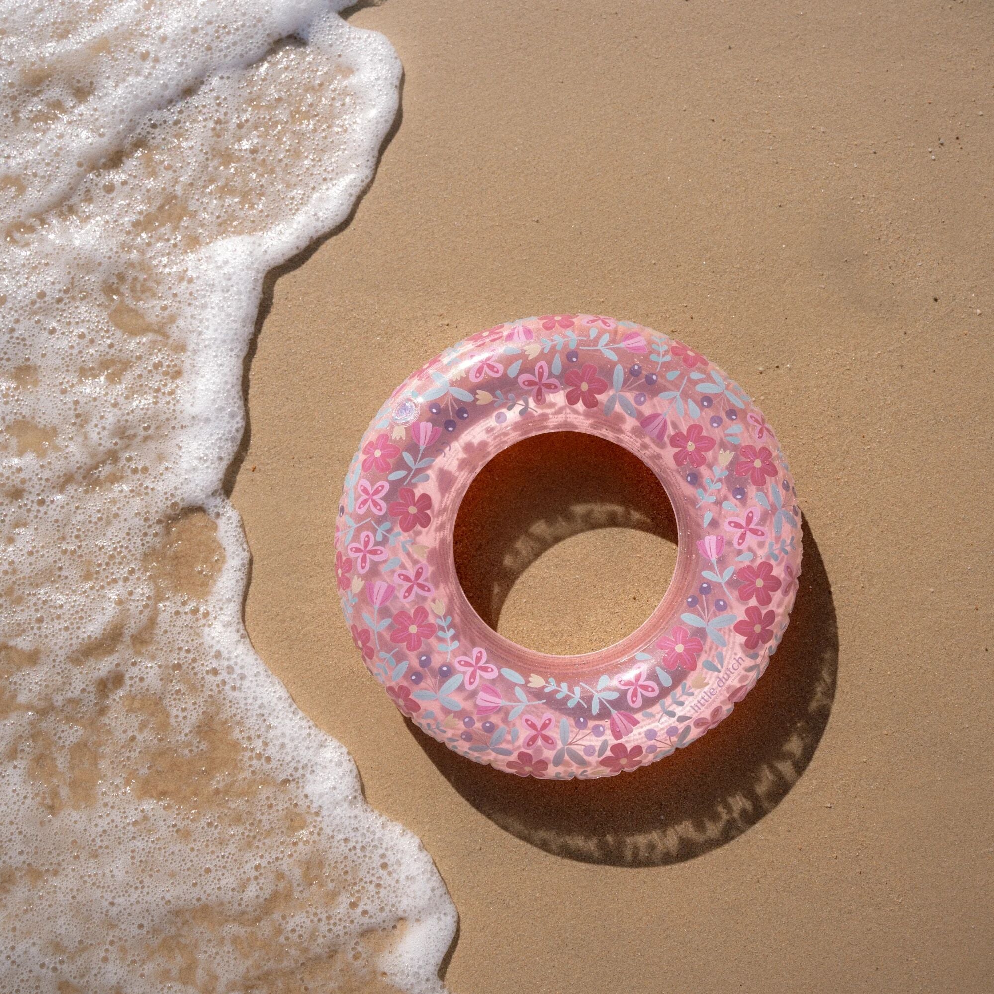 Little Dutch Inflatable Swim Ring – Pink Flowers