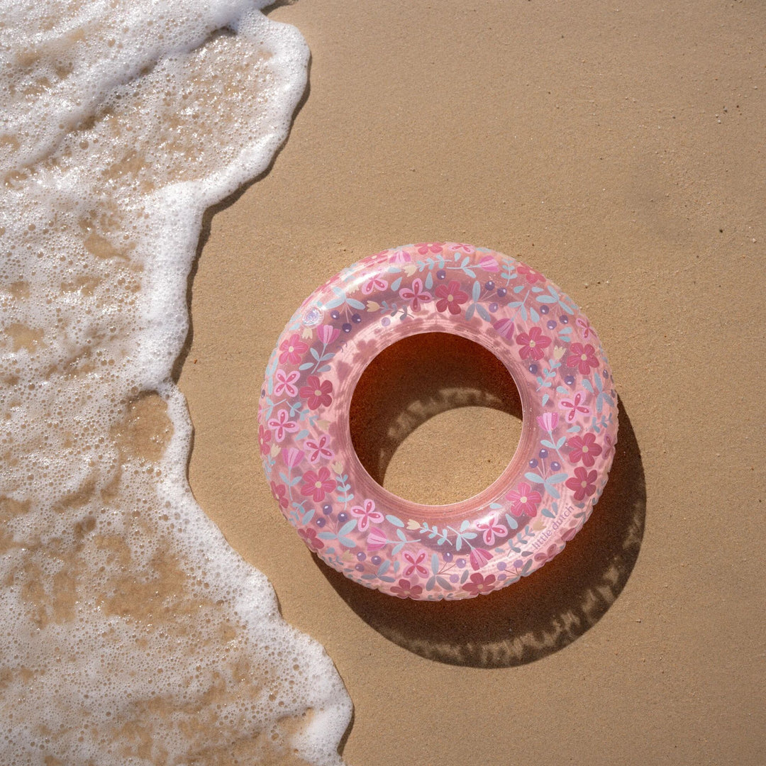 Little Dutch Inflatable Swim Ring – Pink Flowers