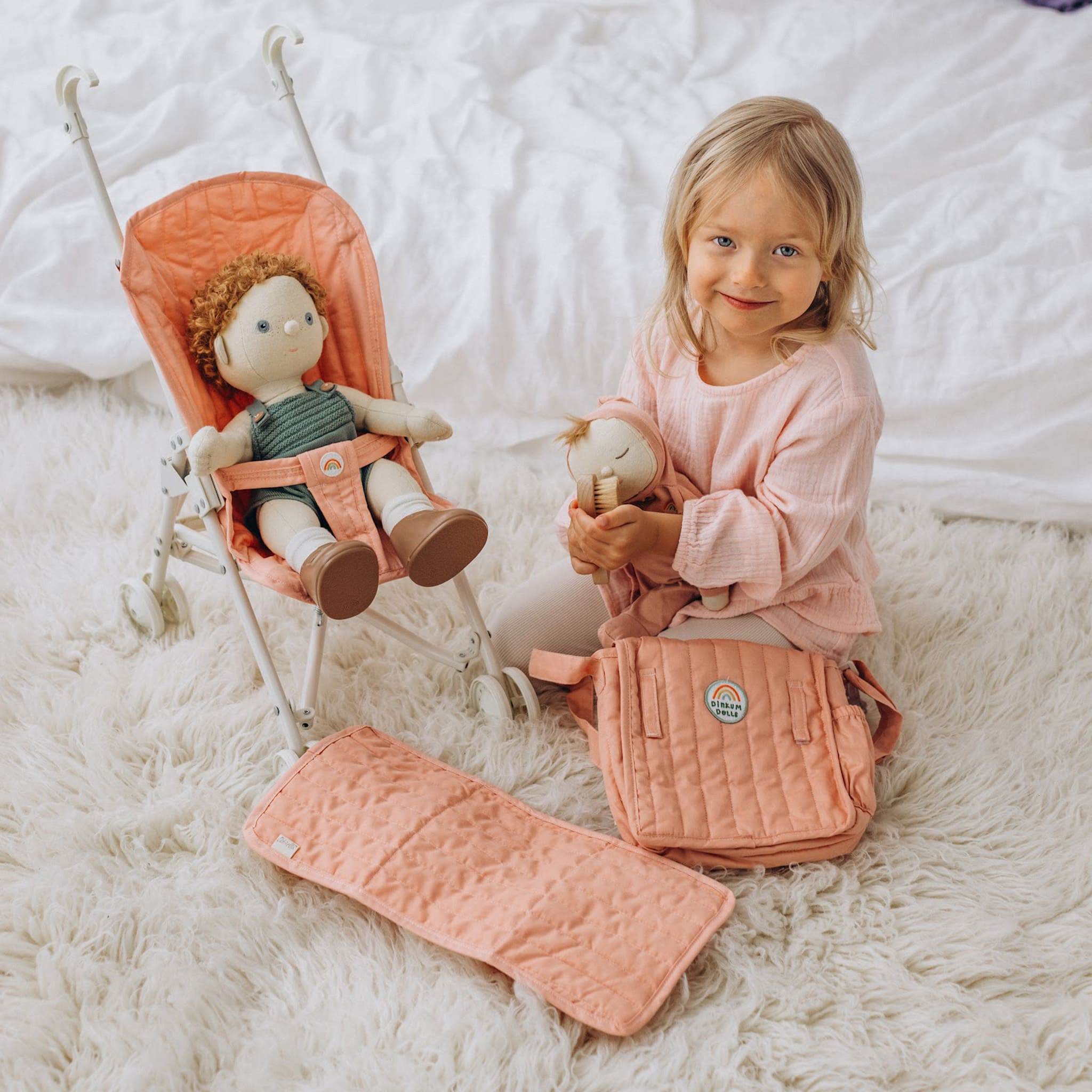 Olli Ella Sollie Stroller – Rose