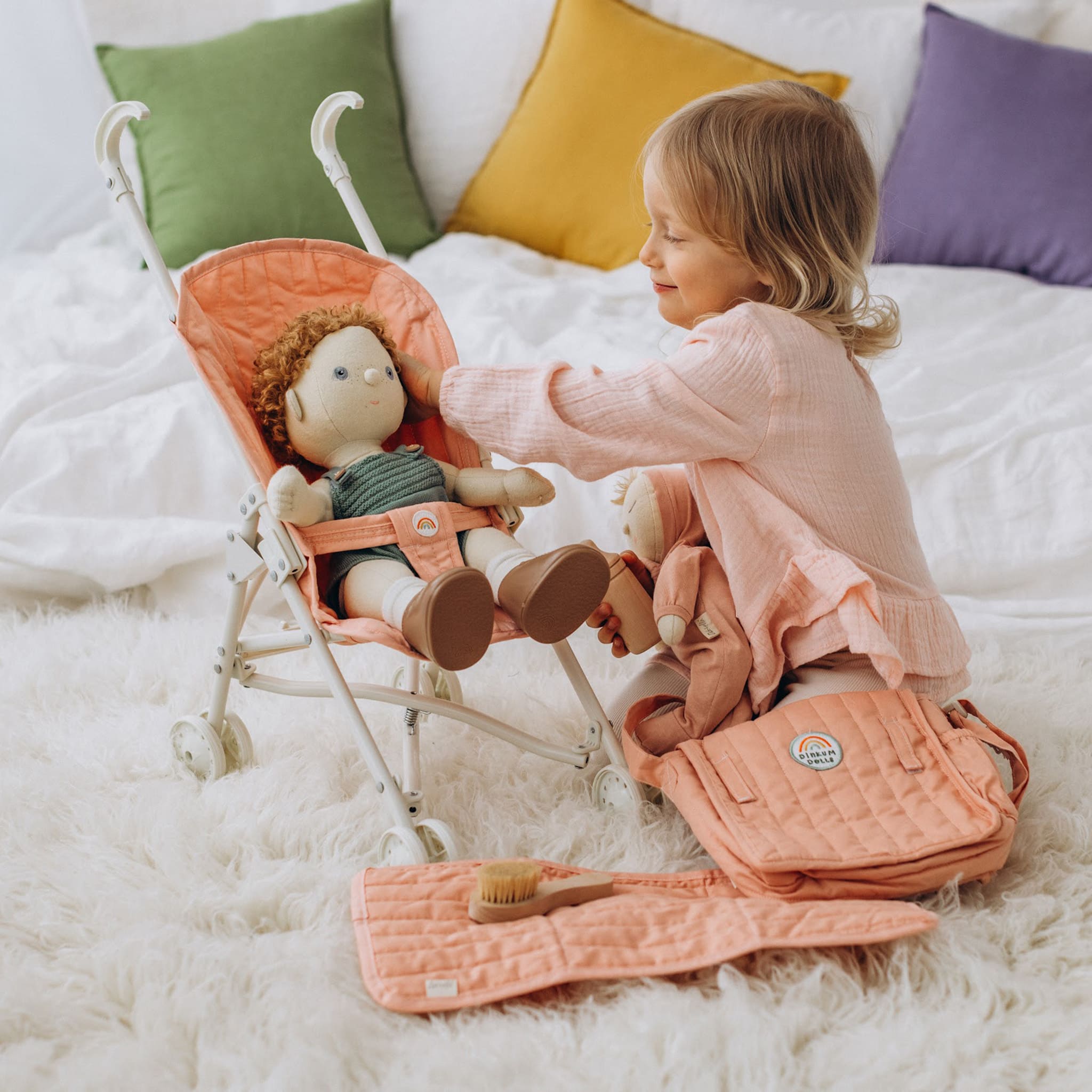 Olli Ella Sollie Stroller – Rose