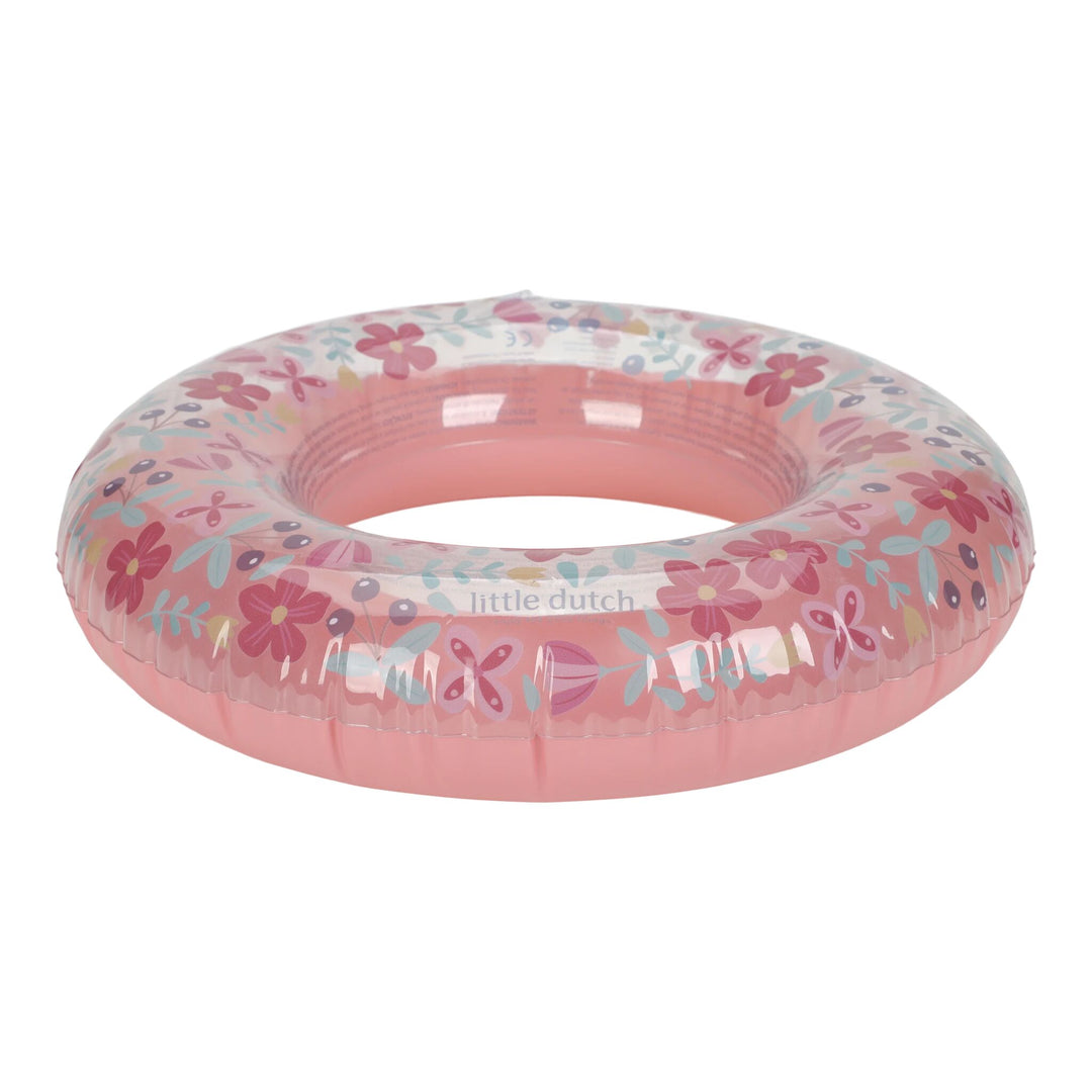 Little Dutch Inflatable Swim Ring – Pink Flowers