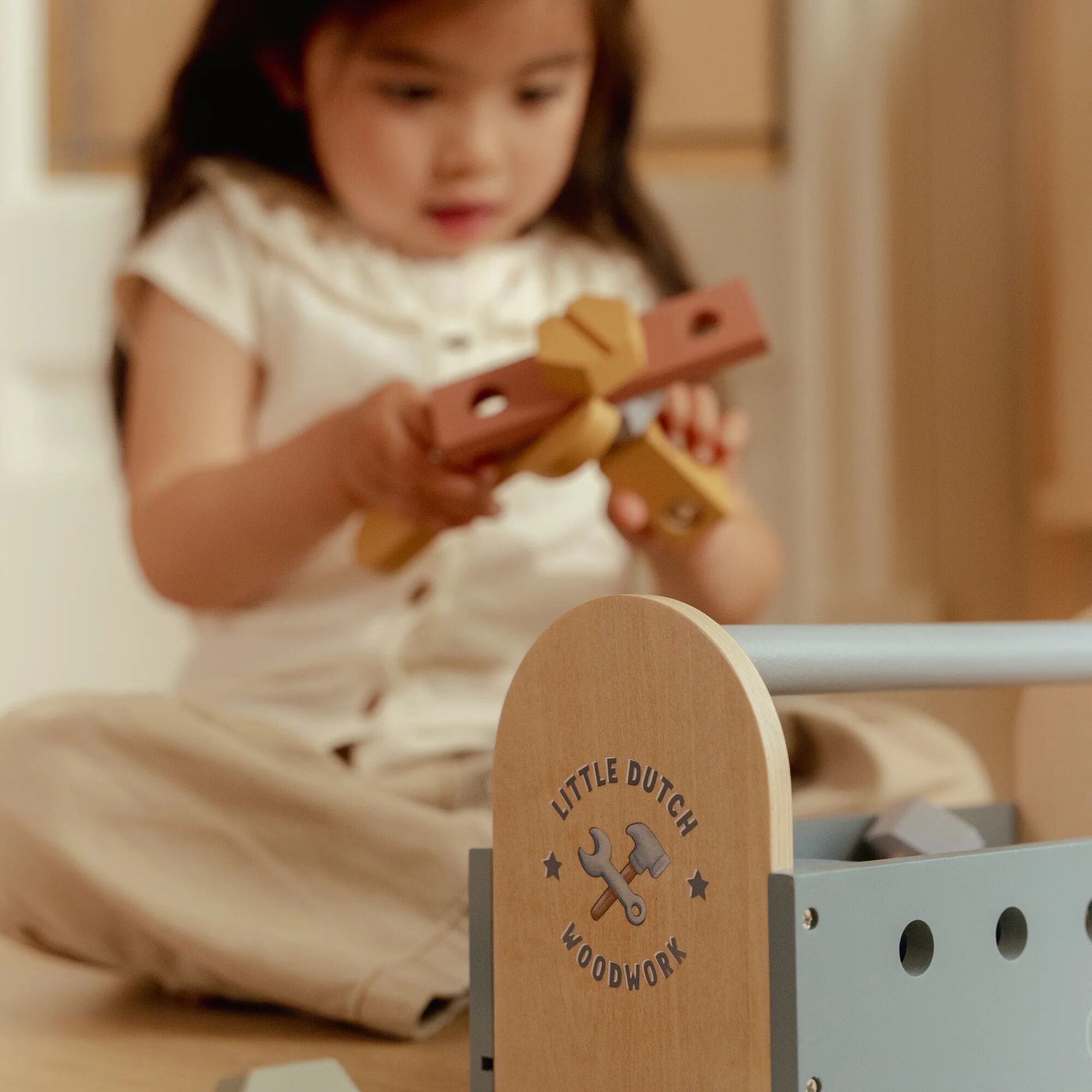 Little Dutch Wooden Toolbox Playset