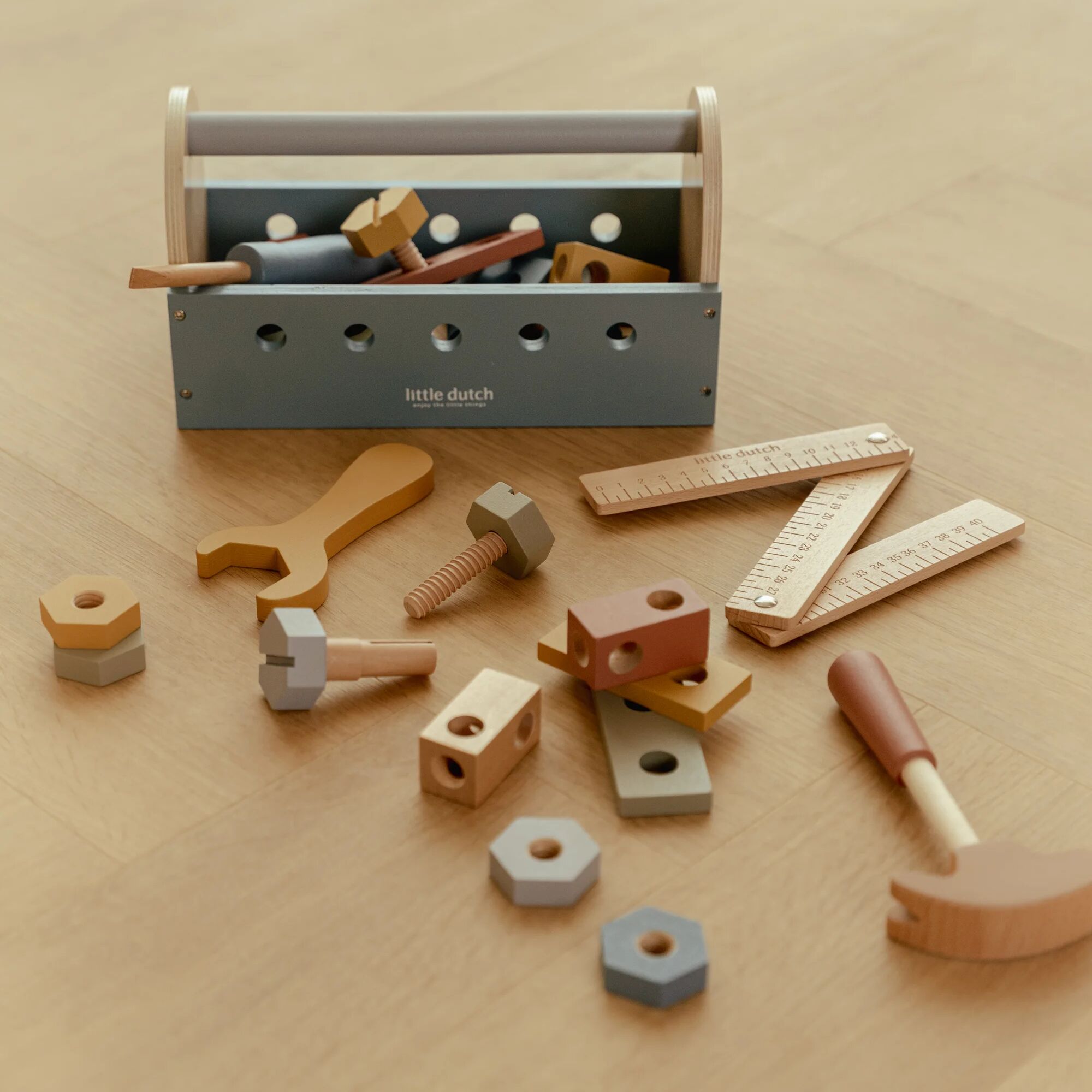Little Dutch Wooden Toolbox Playset