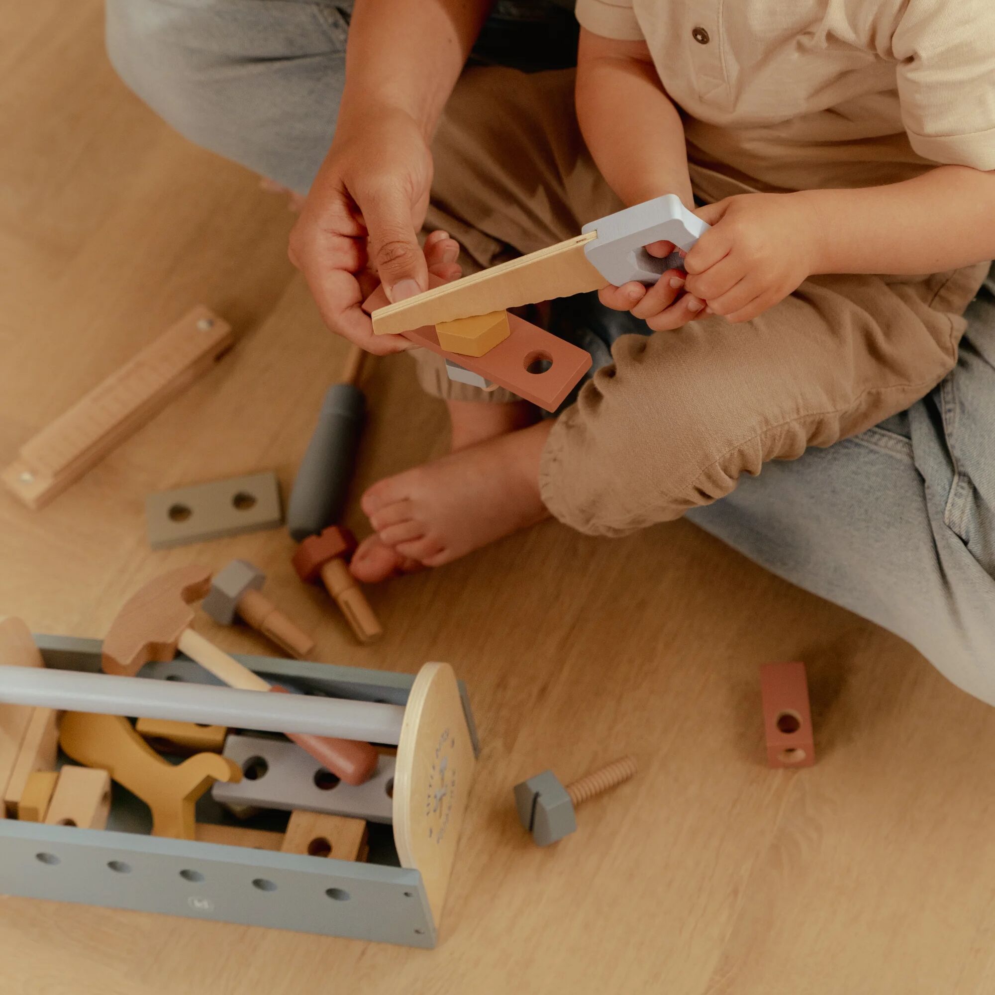 Little Dutch Wooden Toolbox Playset